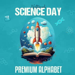 Premium Alphabet - National Science Day