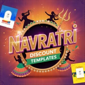 Navratri Discount Templates templates