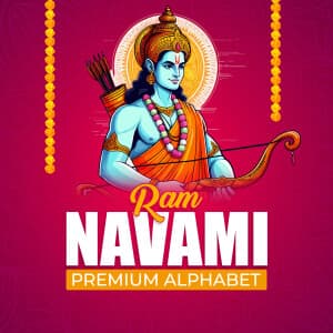 Premium Alphabet - Ram Navami templates