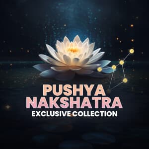 Pushya Nakshatra Exclusive Collection templates
