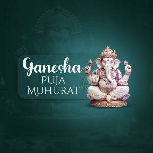 Ganesh Chaturthi Muhurat templates