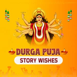 Durga Puja Story Wishes templates