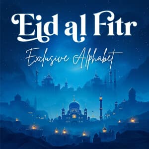 Exclusive Alphabet - Eid al Fitr templates