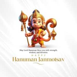 Hanuman Janmotsav Business Wishes templates
