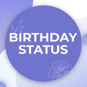 Birthday Status templates