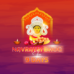 Navratri Bhog For 9 Days templates
