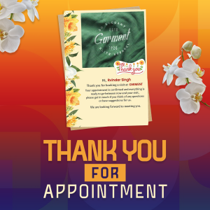 Thank You For Appointment
