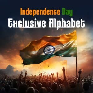 Independence Day Exclusive Alphabet templates