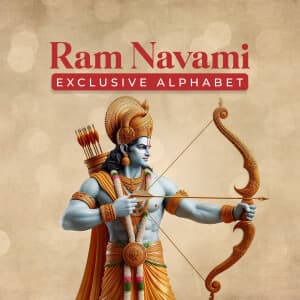 Exclusive Alphabet - Ram Navami templates