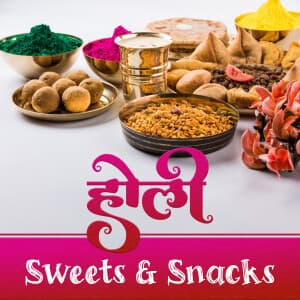 Holi Sweets & Snacks templates
