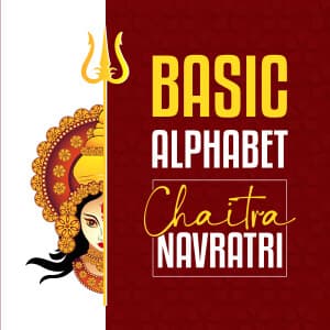 Basic Alphabet - Chaitra Navratri templates