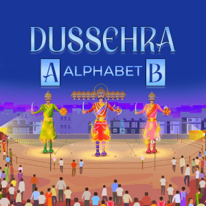 Dussehra Alphabet templates