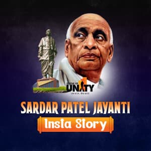 Sardar Patel Jayanti insta story templates