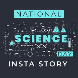 National Science Day insta story