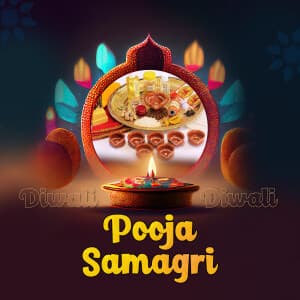 Diwali Pooja Samagri templates