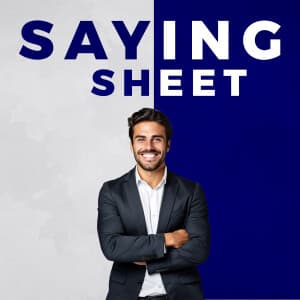 Saying Sheet