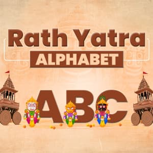 Rath Yatra Alphabet templates