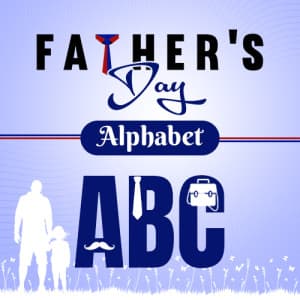 Father's Day Alphabet templates