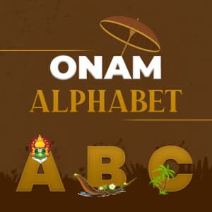 Onam Alphabet templates