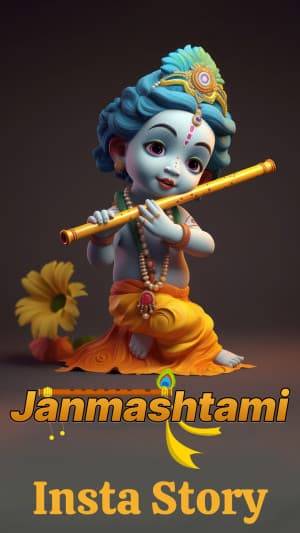 Janmashtami Insta Story templates