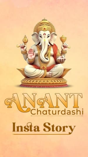 Anant Chaturdashi Insta Story templates