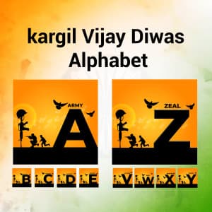 Kargil Vijay Diwas Alphabet