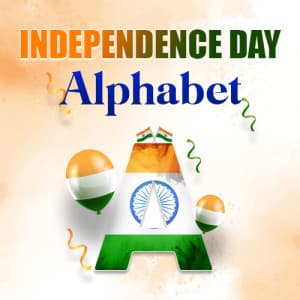 Independence Day Alphabet templates
