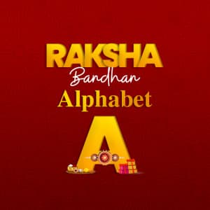 Raksha Bandhan Alphabet templates