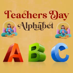 Teachers' Day Alphabets templates