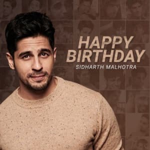 Sidharth Malhotra Birthday