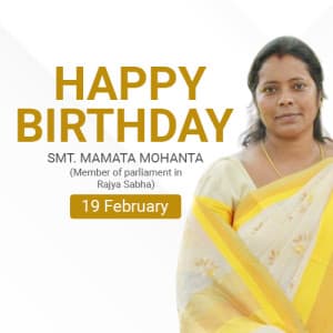 Smt. Mamata Mohanta Birthday