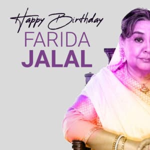 Farida Jalal Birthday