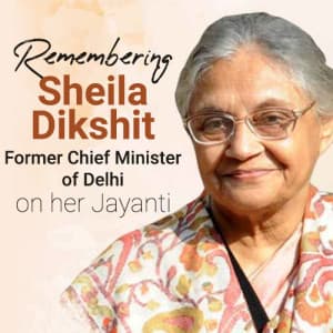 Sheila Dikshit Jayanti