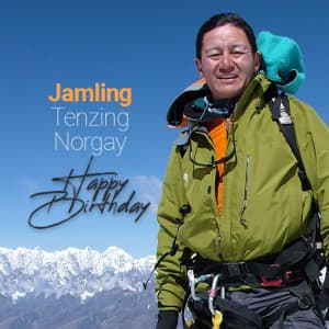 Jamling Tenzing Norgay birthday