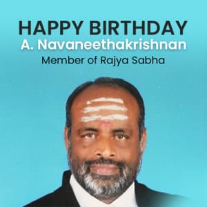 A. Navaneethakrishnan Birthday