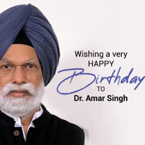 Dr. Amar Singh Birthday