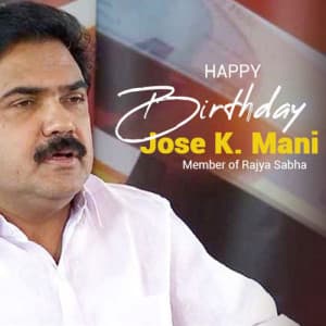 Jose K. Mani Birthday