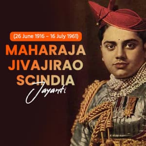 Maharaja Jivajirao Scindia Jayanti