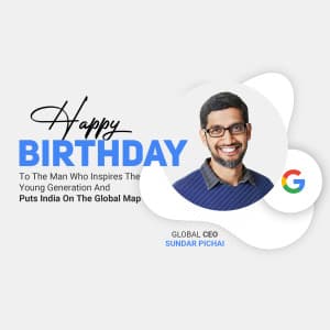 Sundar Pichai Birthday