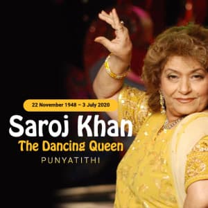 Saroj Khan Punyatithi