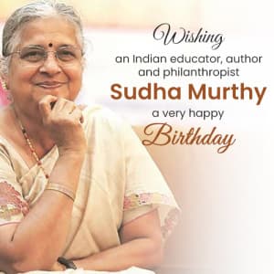 Sudha Murthy Birthday
