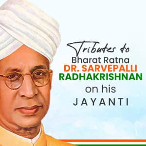 Sarvepalli Radhakrishnan Jayanti