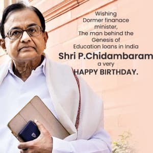 P. Chidambaram Birthday