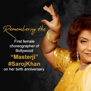 Saroj Khan Birth Anniversary