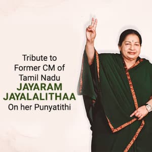 J. Jayalalithaa Punyatithi