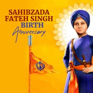 Sahibzada Fateh Singh Birth Anniversary