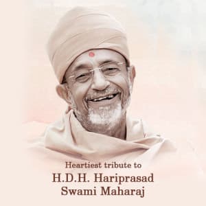 H.D.H. Hariprasad Swami Maharaj Jayanti