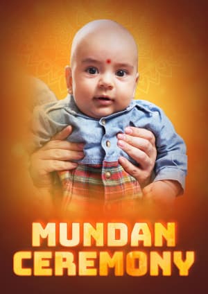 Mundan Ceremony (Invitation) templates