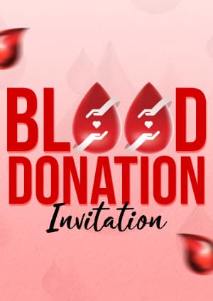 Blood Donation Invitation templates