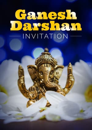 Ganesh Darshan Invitation templates